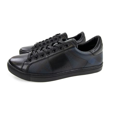 burberry ritson|Burberry Ritson Check Leather Sneakers Black Navy .